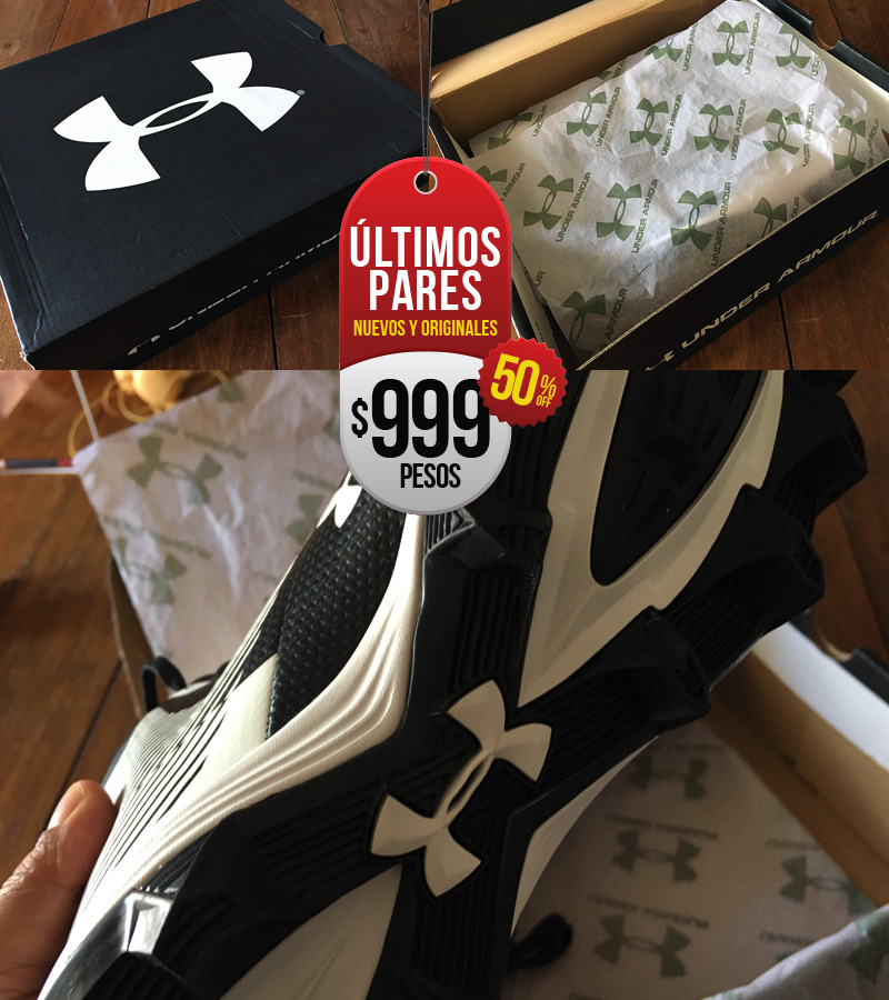 Ultimos pares - Nuevos y originales. Tacos Under Armour por $999 pesos